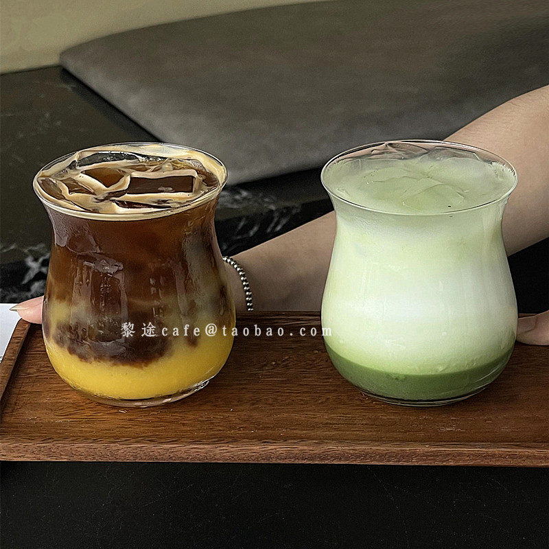 郁金香造型复古拉花杯