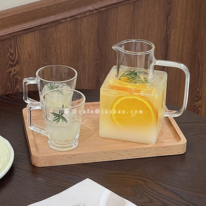 高颜值ins风玻璃方形茶壶