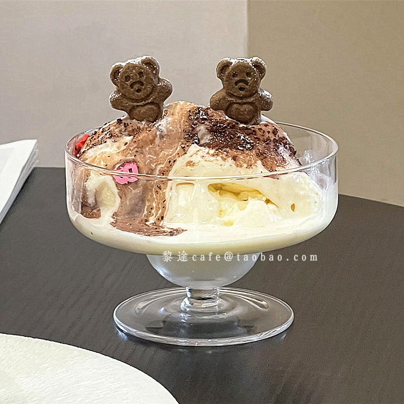 玻璃ins风简约冰淇淋雪糕碗