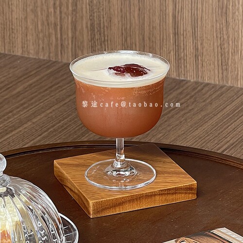 小众ins玻璃矮脚鸡尾酒杯