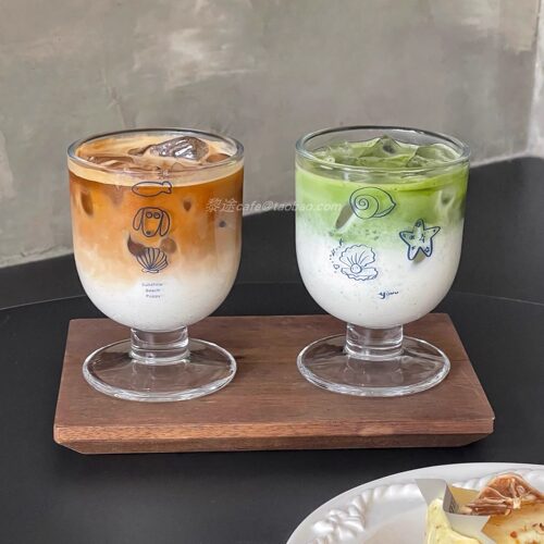 胖乎乎海洋贝壳小狗矮脚杯
