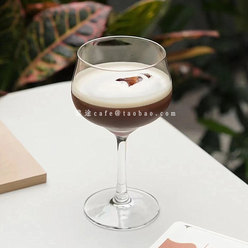 古典ins大肚玻璃鸡尾酒杯