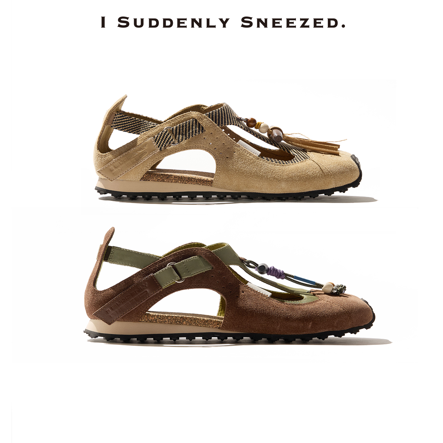 I Suddenly Sneezed 工流苏挂件T带轻量化凉鞋女 三色可选 25新款