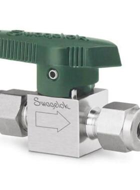 Swagelok世伟洛克(SS-2P4T)1/4圈 仪表 旋塞阀1/8 in.卡套管接头