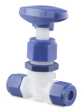 Swagelok世伟洛克(PFA-4RPS4)PFA 针形阀，1/4 in. 卡套管接头