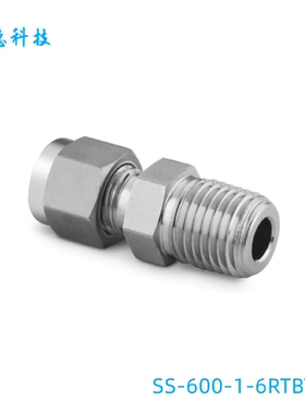 Swagelok世伟洛克（SS-600-1-6RTBT）卡套穿孔接头3/8inx3/8inISO
