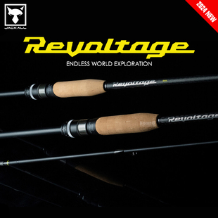 24新款Jackall负电压Revoltage路亚竿RV路亚竿虫竿独节鲈鱼鳜鱼竿