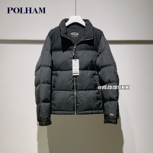 孤品大折扣韩国代购 polham男女羽绒服轻便保暖休闲立领外套冬季