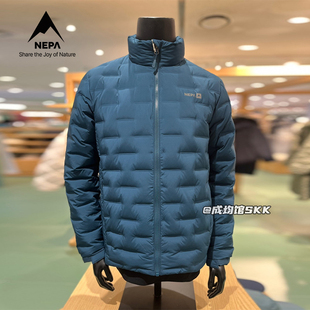 韩国直邮代购户外轻便保暖NEPA耐葩男士鹅绒羽绒服外套反季节折扣