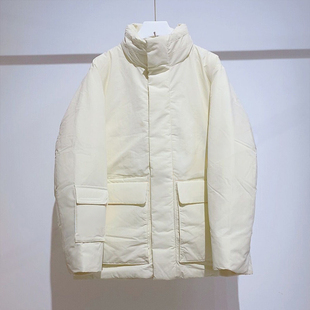 冬季折扣款韩国代购ANDEW鸭绒加厚羽绒服男女轻便纯色立领短外套