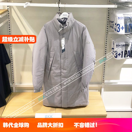 反季特价90%鹅绒加厚Polham羽绒服中长款男女纯色外套冬韩国代购