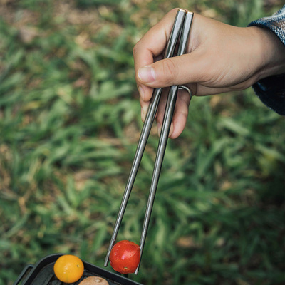 露营折叠餐具钛筷子千风