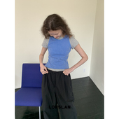 LONSLAN25SUMMER 洗水做旧工字背心