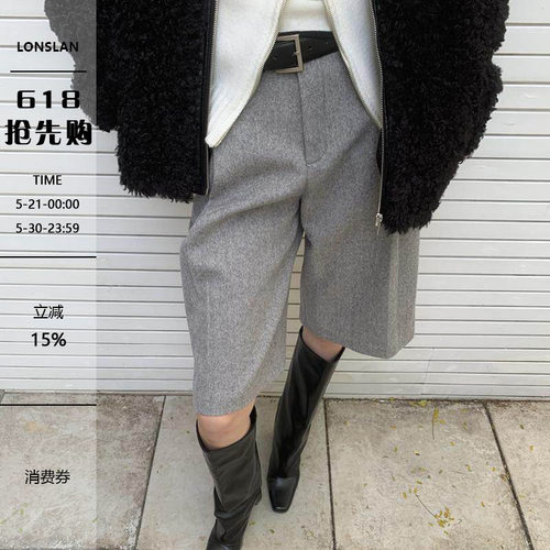 LONSLAN 24WINTER 11/10 20:00NEW羊毛西装中裤