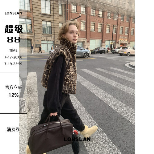 LONSLAN 24WINTER 12/9 20:00NEW两面穿毛毛棉服马甲
