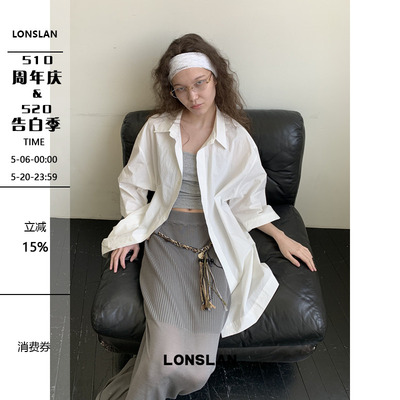LONSLAN25SUMMER  大件短袖质感衬衫