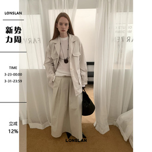 半裙套装 LONSLAN 外套 NEW口袋工装 2024AW