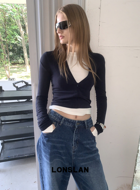 LONSLAN 24WINTER 11/10 20:00NEW 拉链修身长袖打底T