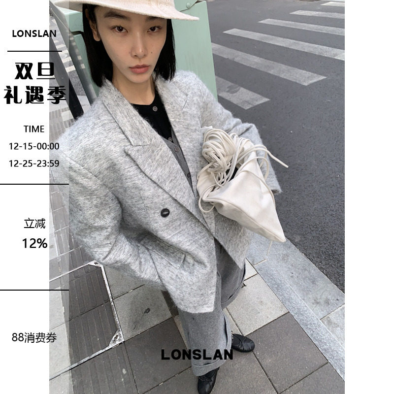 LONSLAN 25AW 12.8  00:00NEW 磨毛毛呢西装外套