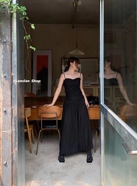 LONSLAN SUMMER 2022 5/31 20:00NEW 棉麻气质吊带半裙套装