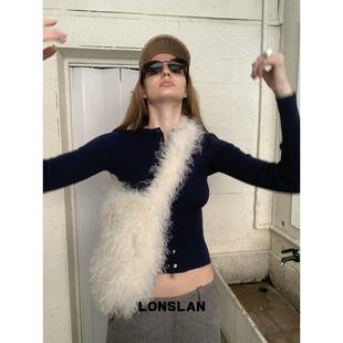 LONSLAN 24WINTER 11/10 20:00NEW 羊羔毛毛毛包包