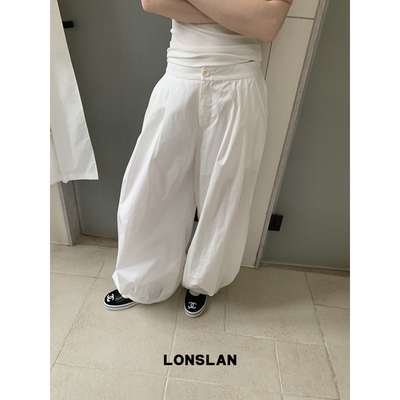 LONSLAN 2026春夏新品裤脚收口休闲裤