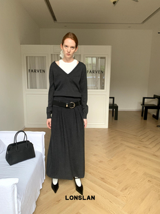 NEW深灰色羊毛针织套装 LONSLAN 2024AW