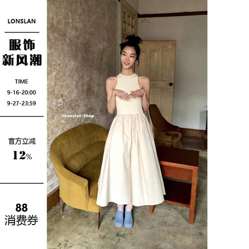 Lonslan连衣裙显瘦收腰