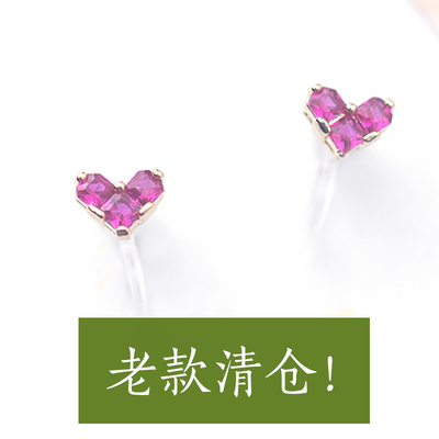 日系迷你小巧简约粉色爱心