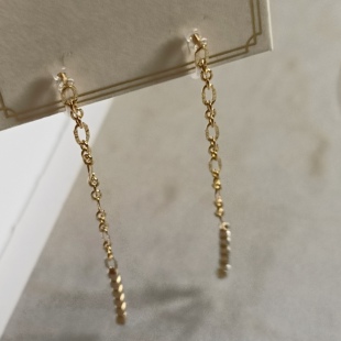 店主设计失误特价 日系精致线条长款高级感耳钉无耳洞树脂耳夹u型