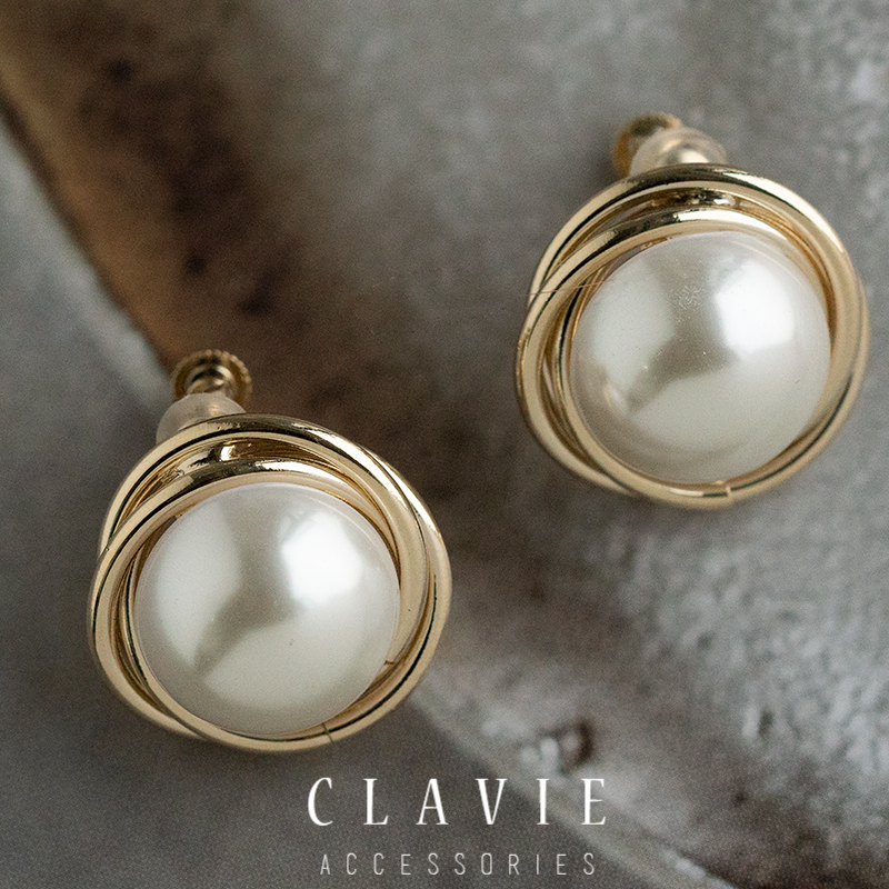 无耳洞耳夹耳钉耳环女简约大珍珠