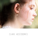 Clavie Accessories日系精致闪闪小花耳圈式 耳夹无耳洞简约小巧