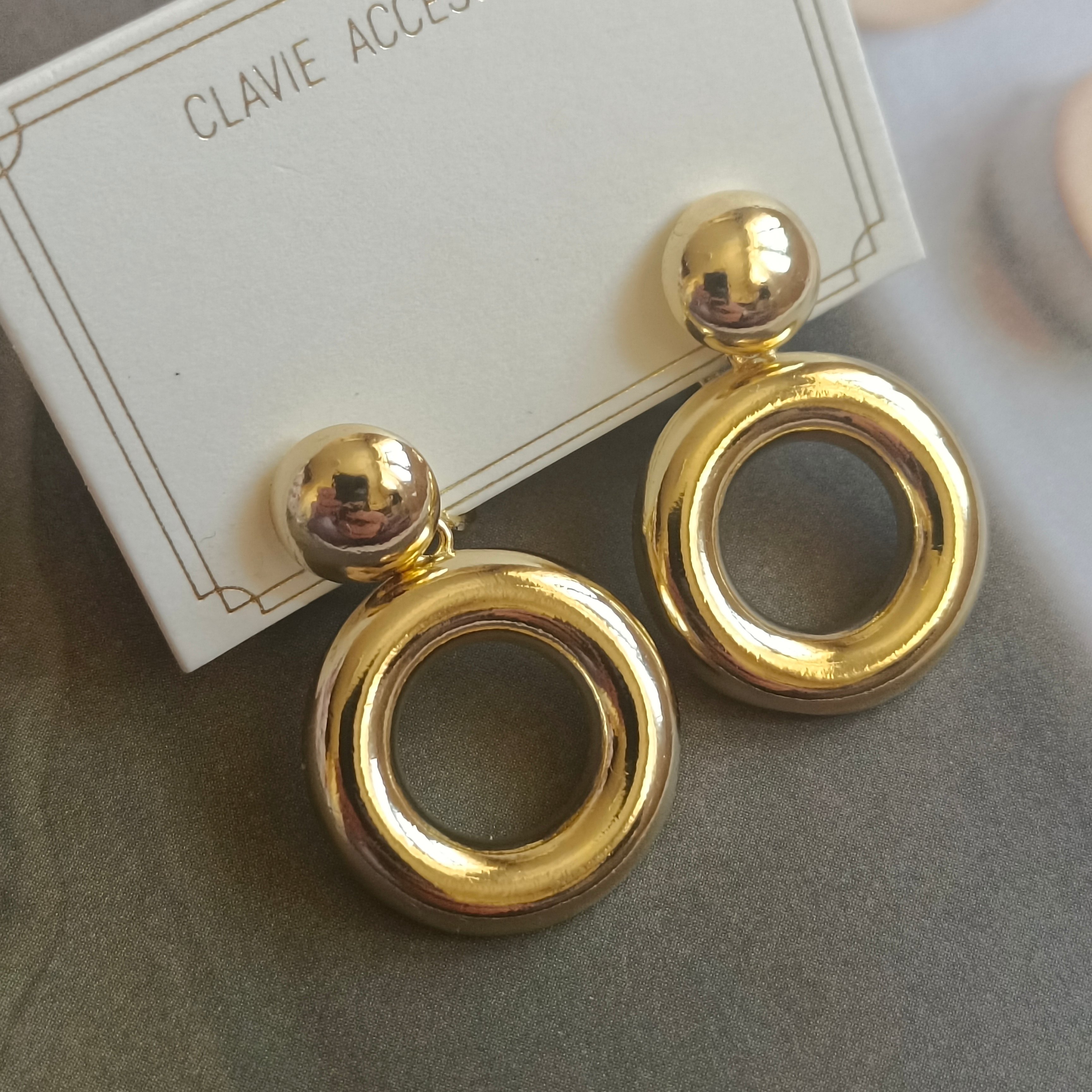 极简风简约简单金色银色适合日常通勤OL金属风小圆圈耳钉螺丝耳夹,饰品/流行首饰/时尚饰品新,耳夹,淘宝优惠券,粉丝福利购,淘宝优惠卷