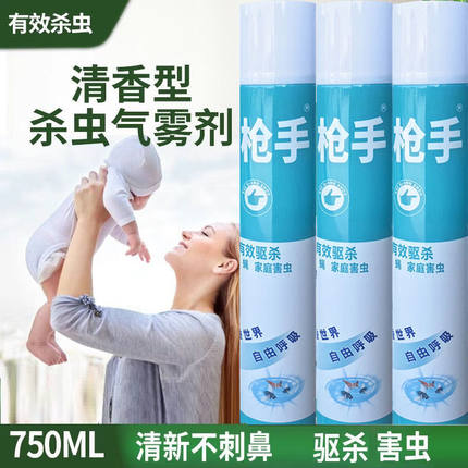 杀虫气雾剂家用灭蚊子苍蝇药杀虫剂喷雾剂灭害灵整箱标枪手
