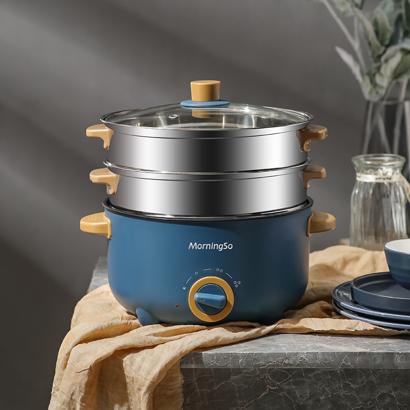 多功能电煮锅电火锅3-4人蒸煮炒