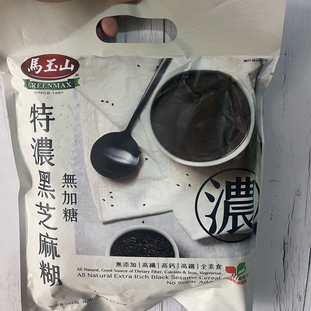 台湾马玉山特浓黑芝麻糊30g*12包