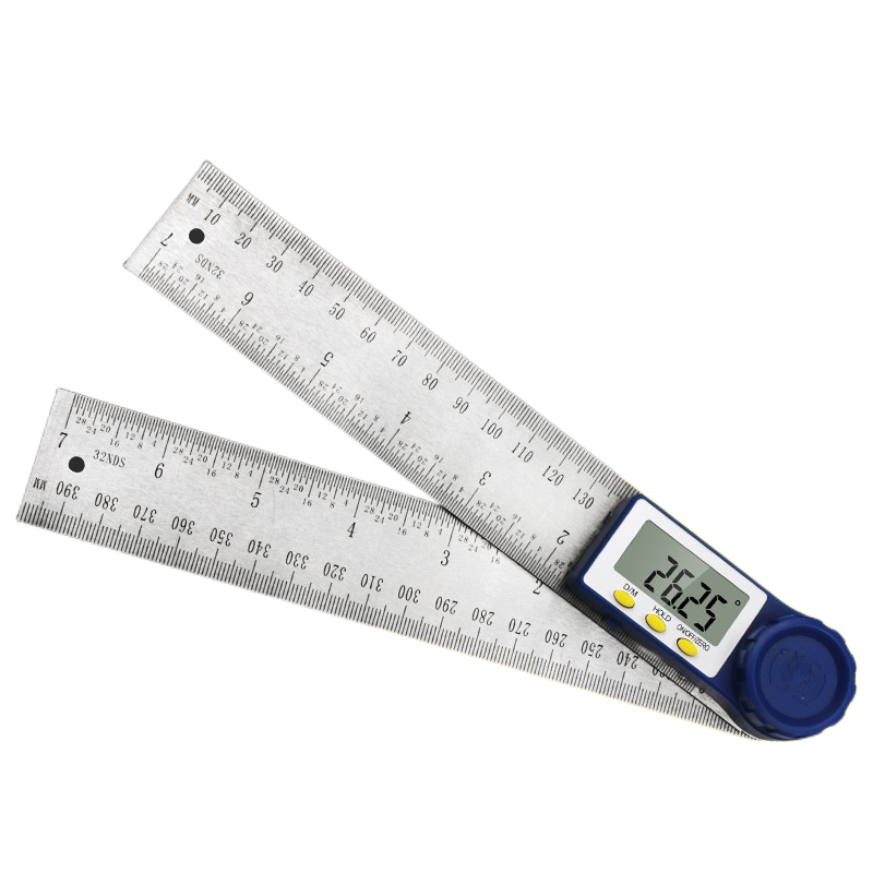 0-200mm数显角度尺 多功能角尺量角器木工尺高精度角度测量仪