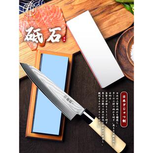 日本菲花1000/4000目3000/8000目双面磨刀石油石白刚玉石精磨砥石