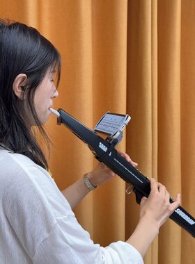 电吹管专用手机支架演奏360度转
