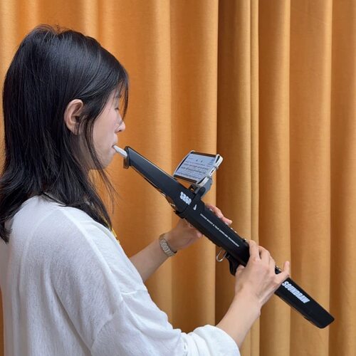 电吹管专用手机支架演奏360度转