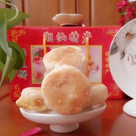 广东潮汕特产糕点正宗绿豆饼 酥皮 当天手工素食茶点礼盒装包邮