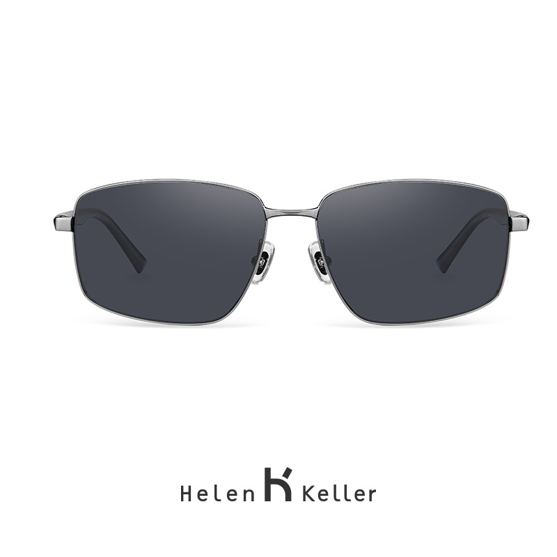 海伦凯勒偏光太阳镜男士开车专用老人遮光不规则近视墨镜防紫外线