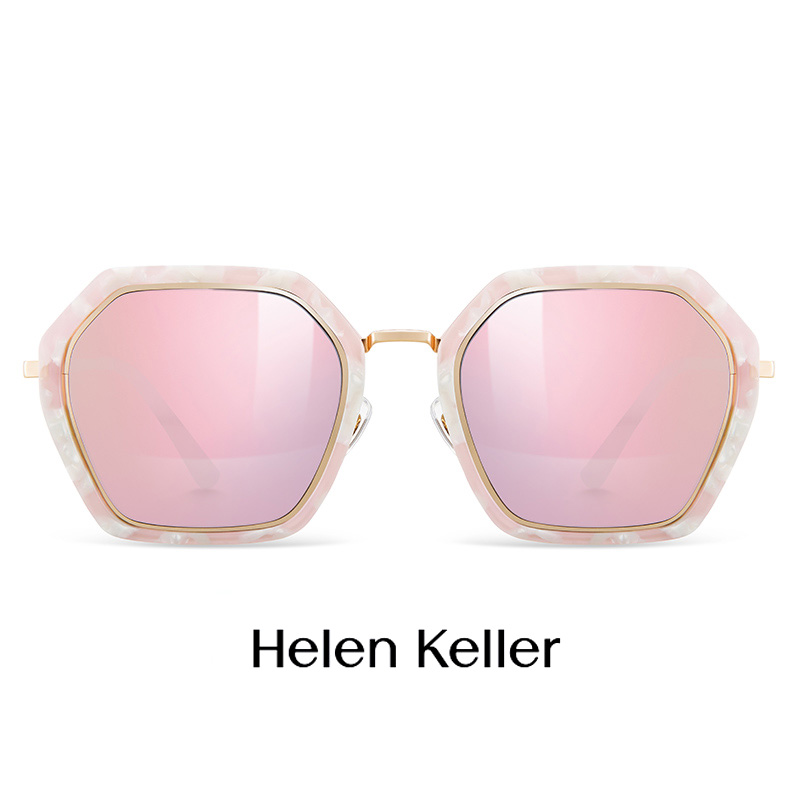 海伦凯勒新款显眼潮人太阳镜女开车专用近视偏光墨镜旅游沙滩拍照