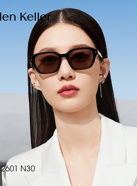 海伦凯勒小窄框墨镜男款防紫外线偏光太阳镜女开车专用可配近视镜