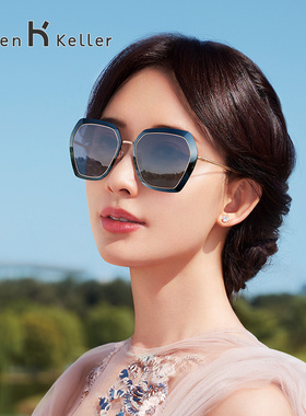 海伦凯勒高圆圆同款太阳镜女士时尚高级感墨镜偏光镜近视可配度数