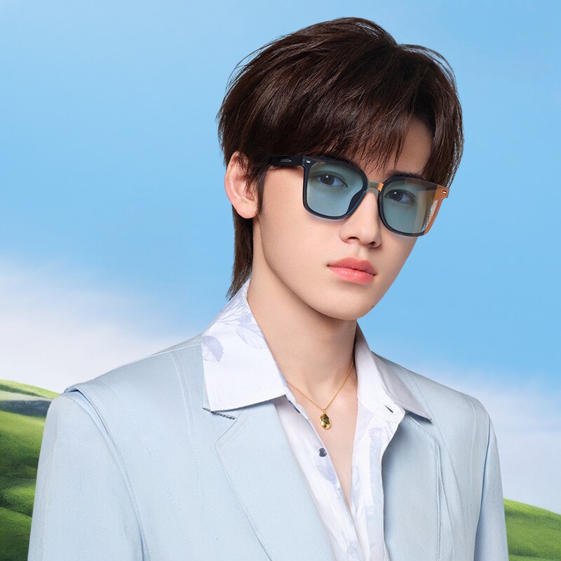 海俪恩明星同款太阳镜男款新品高级感彩色眼镜时尚炫彩墨镜女8310