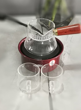 西北罐罐茶玻璃罐电热炉子一整套