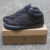 黑武士 透气防滑运动耐磨翻毛皮男女BMX鞋 新款 OPUS中帮滑板鞋