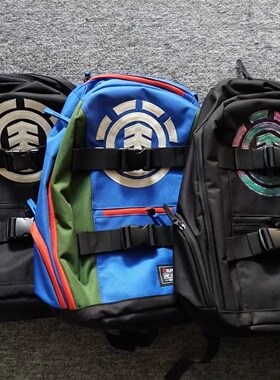 滑板SK8包Element专业双肩滑板背包旅行学生电脑包男女板包DC包邮