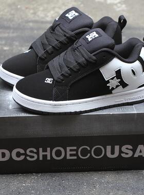 透气大底面包DC低帮滑板鞋COURT GRAFFIK皮质舒适耐磨BMX板鞋sk8